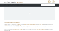 Desktop Screenshot of frederikmuller-rarebooks.com